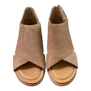 Söfft Leather Open-Toe Sandals – Size 6.5M – Tan Suede